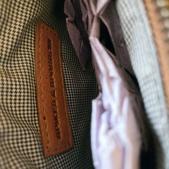 SPIKES & SPARROW Genuine Leather Front Pocket Big Waist Belt Bag Fanny Pack Tan - Picture 15 of 16